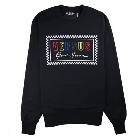 versus versace black sweatshirt|Versace swag outfit for women.